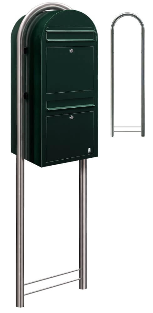 Brievenbus Duo 6064 Zwartgroen Bobi 6417237014283