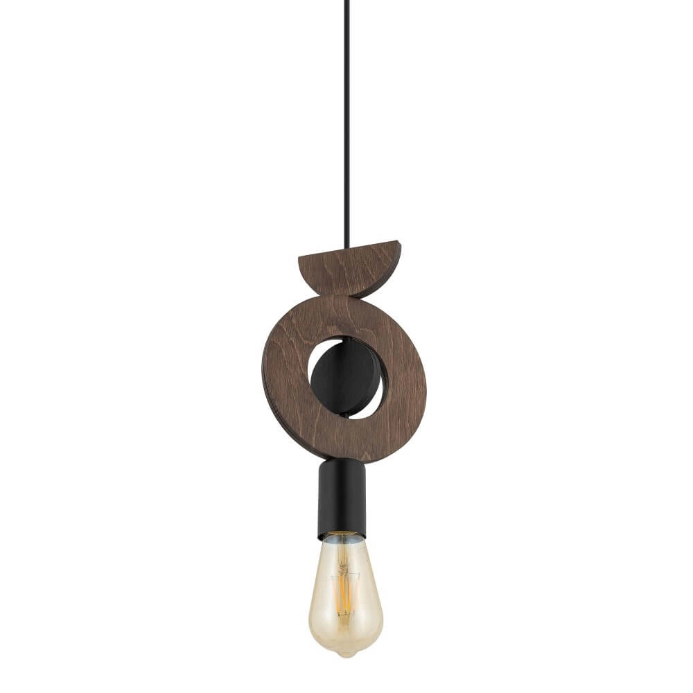 Design hanglamp Drops Wood D 1-lichts hout Lyora 5903139111768
