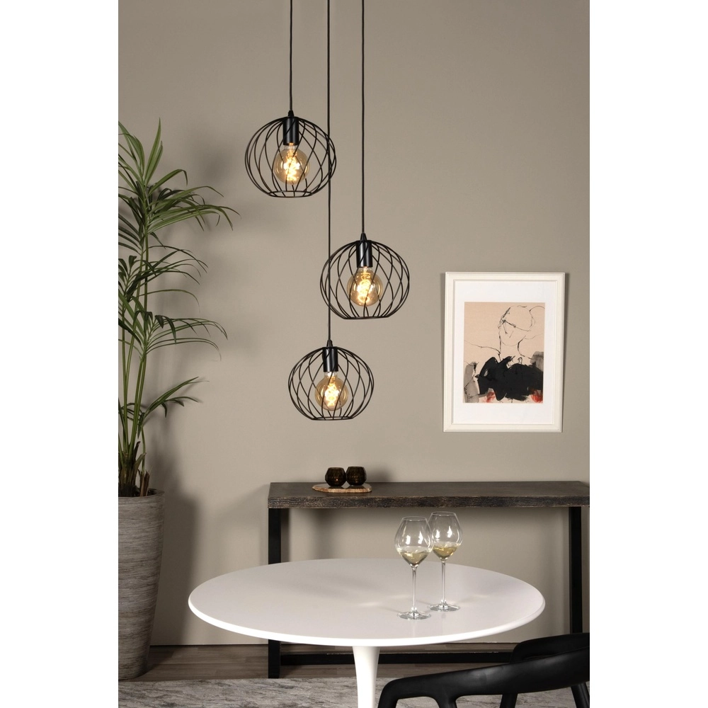 Hanglamp Danza Ø 50cm zwart Lucide 5411212211576