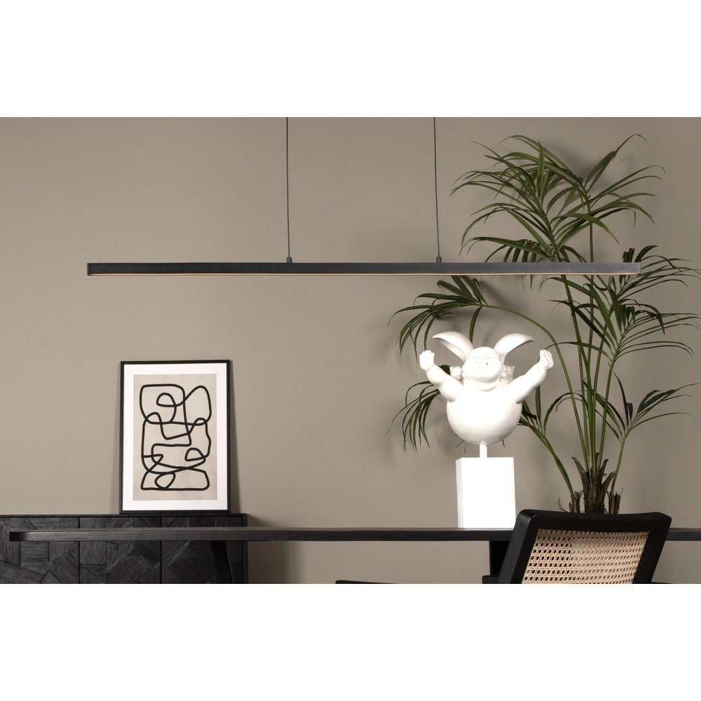 Strakke hanglamp Sigma zwart 147,7cm