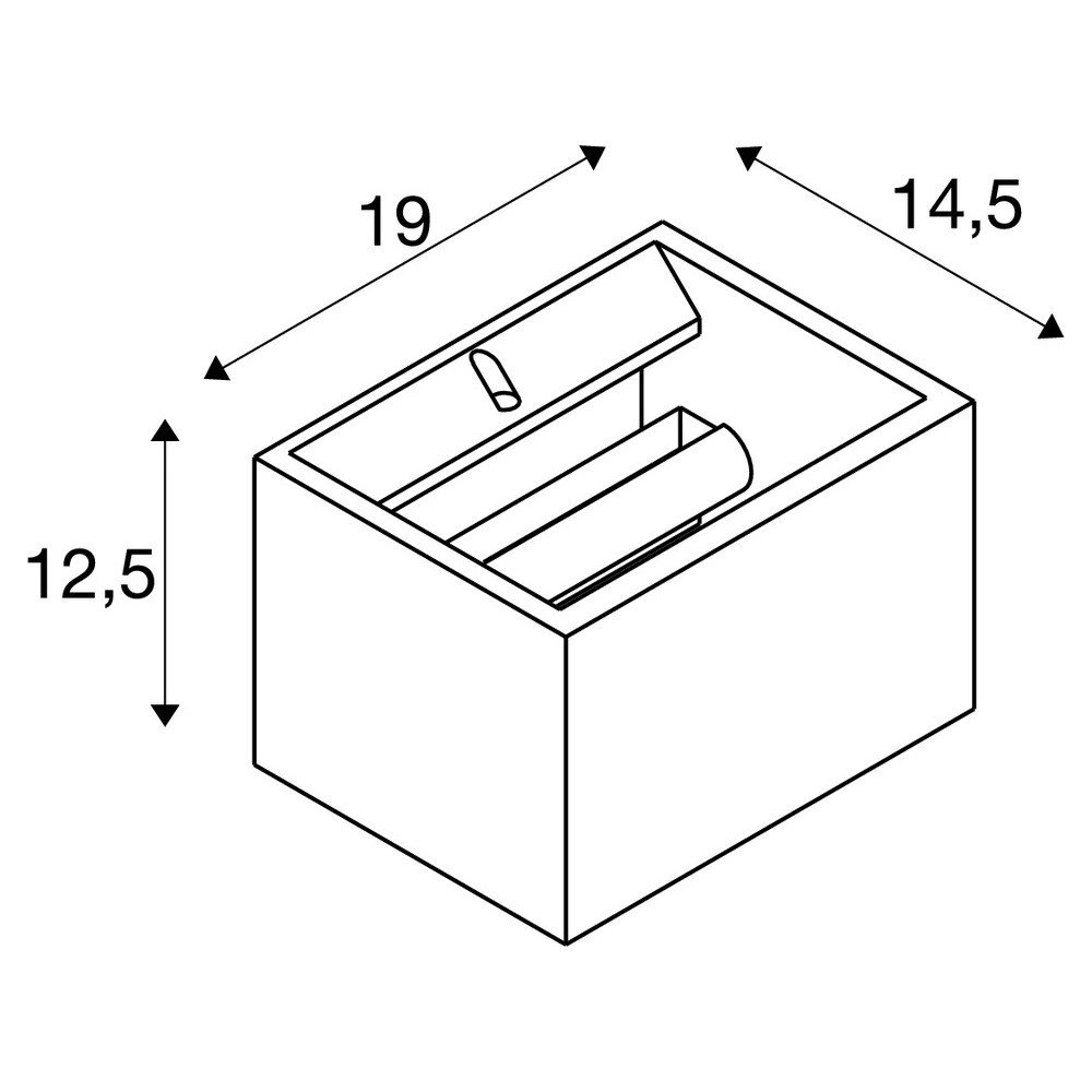 Wandspot Plastra gips SLV 4024163224055