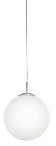 Hanglamp Rondo glas 30cm metaalgrijs met wit Hanglamp Rondo glas 30cm metaalgrijs met wit