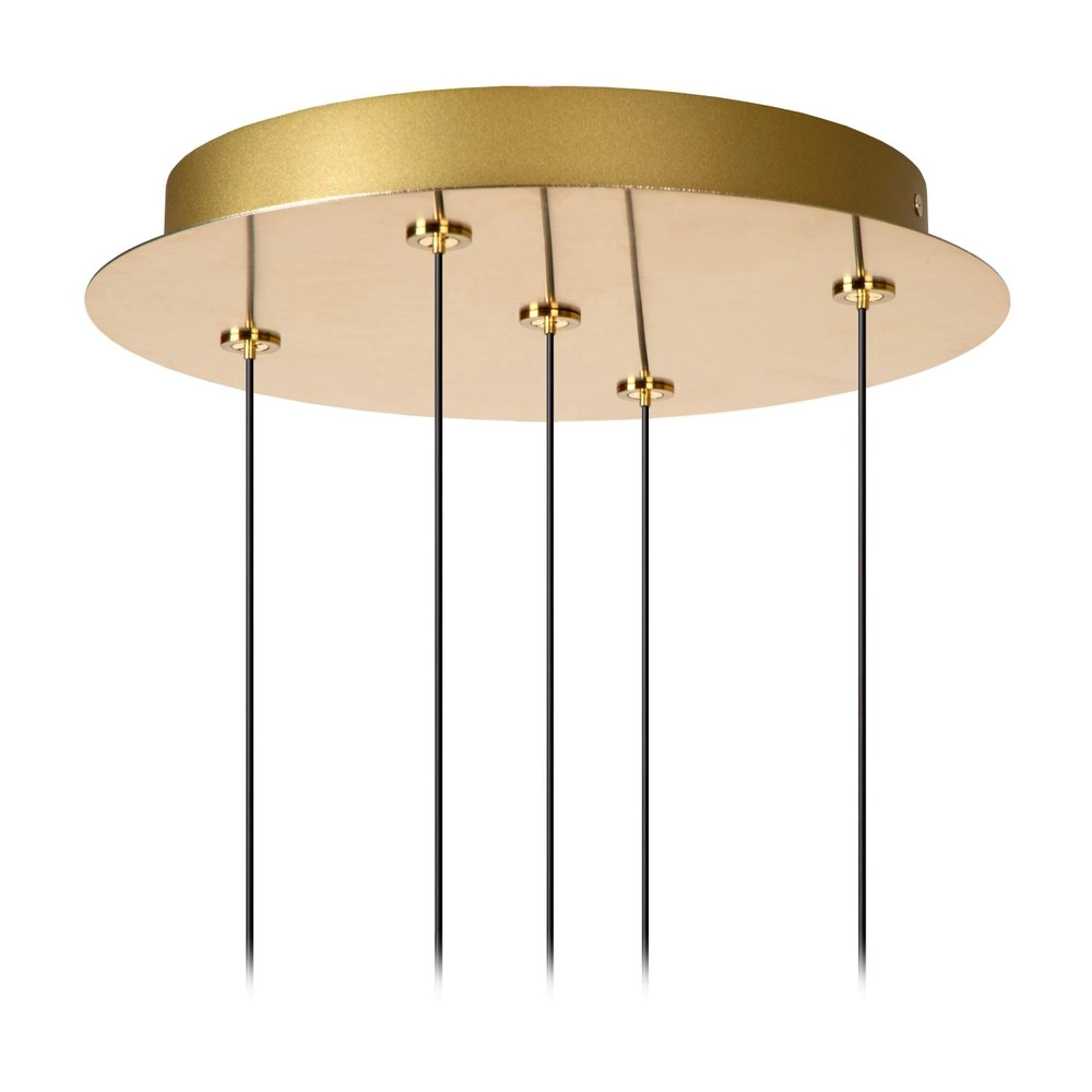 Design hanglamp Kligande 5-lichts goud rond Lucide 5411212134622
