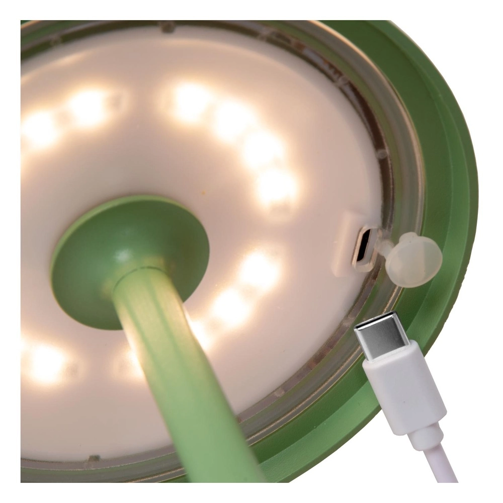 Oplaadbare tafellamp Joy IP54 groen Lucide 5411212151964
