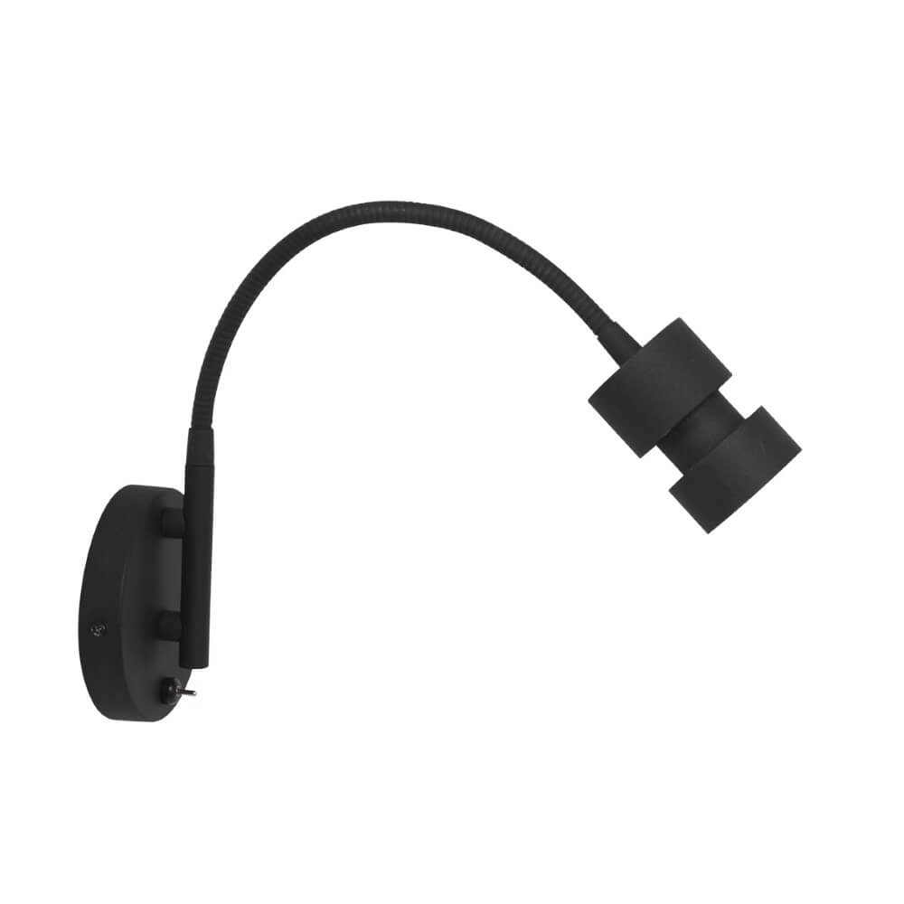 Vertelbaar leesspotje Natasja LED Zwart Steinhauer 8712746145434