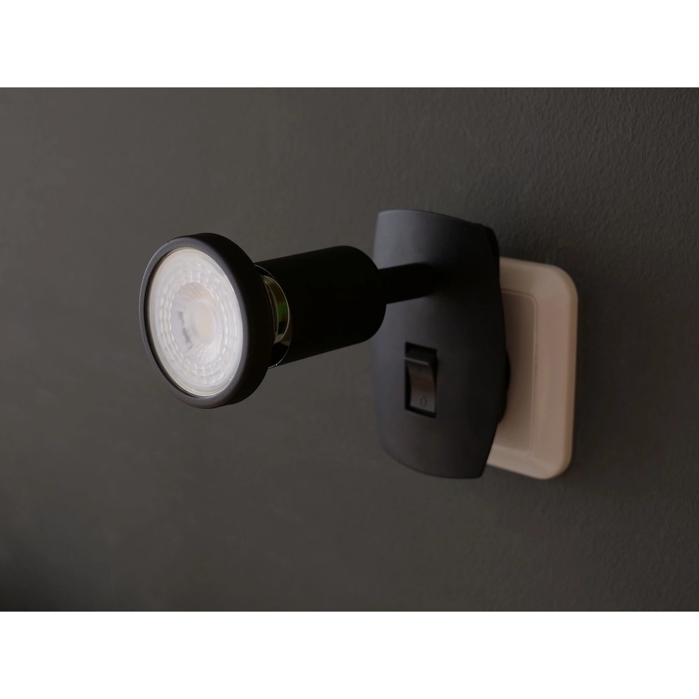 Stekker wandlamp Parrini schakelaar - zwart Eglo 9002759316440