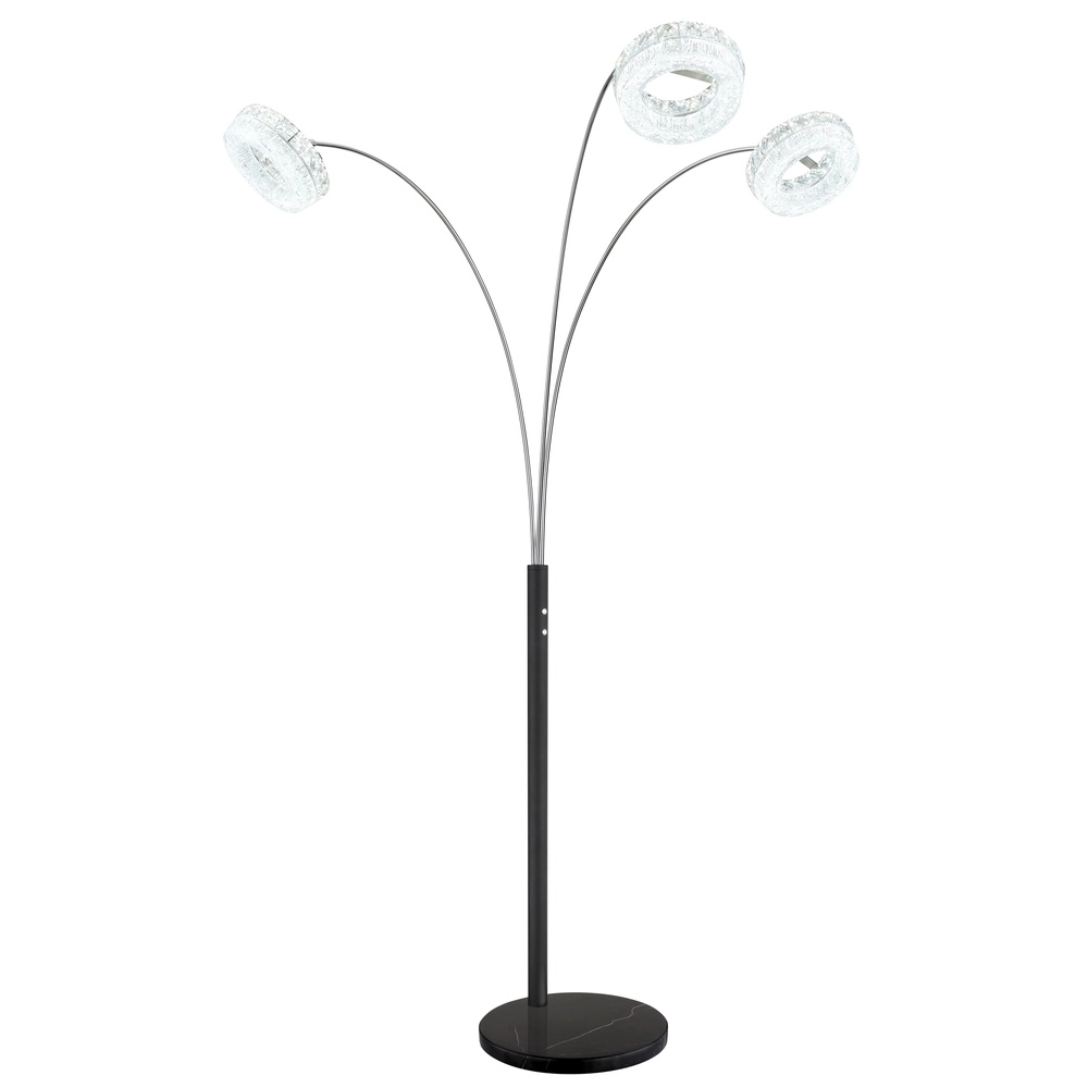 Vloerlamp Laurel zwart Globo 9007371579044