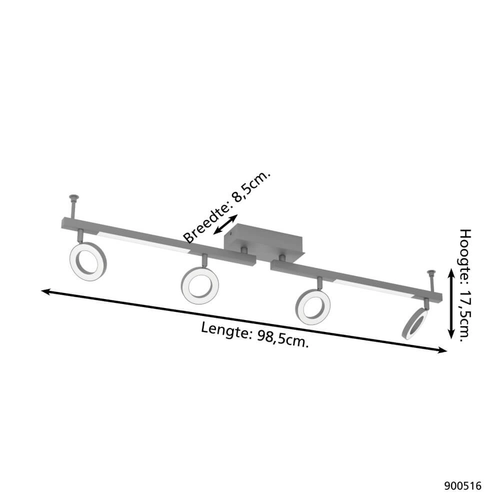 Design plafondlamp Cardillio 2 4-lichts Eglo 9008606244454