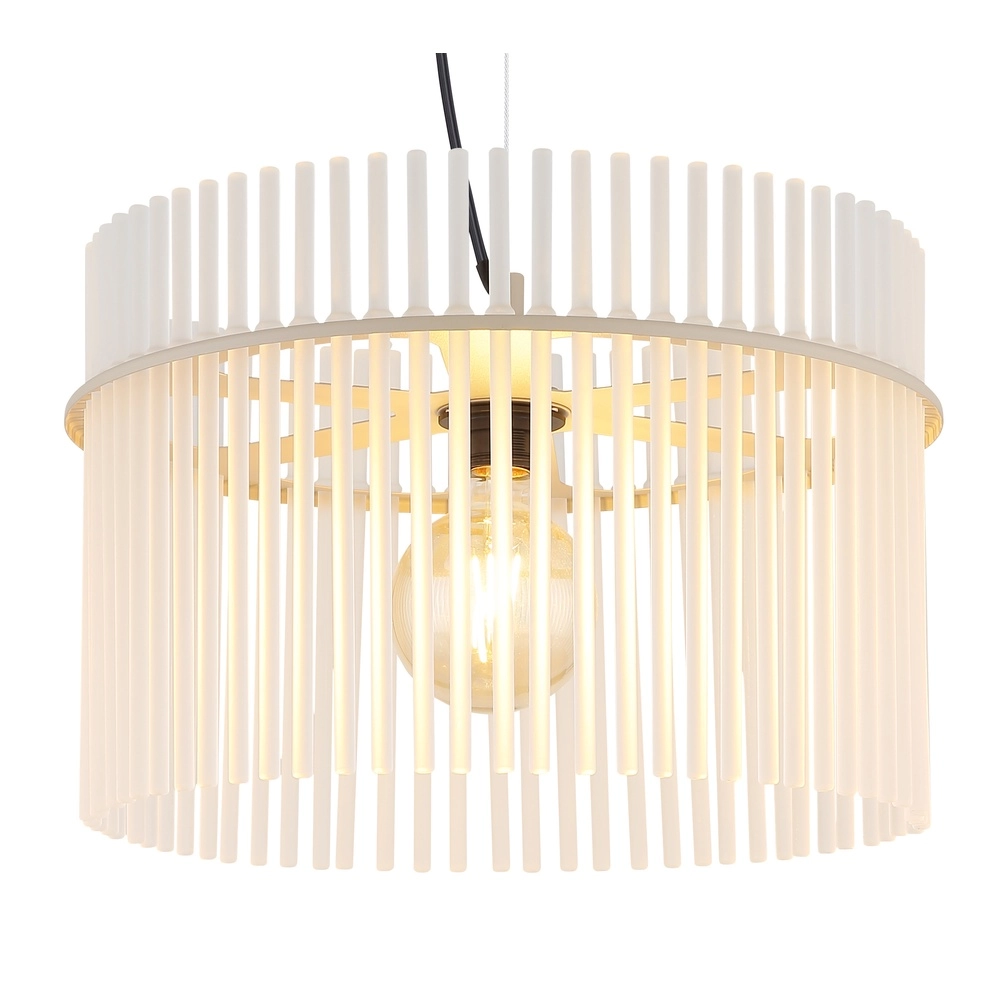 Hanglamp Gorley zand bruin met glas Ø 40cm Globo 9007371578702