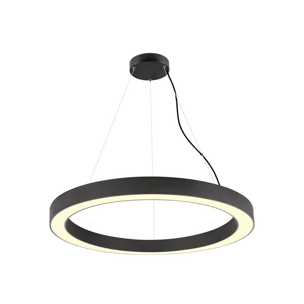 Zwarte hanglamp Medo Ring 90 Ø 90cm