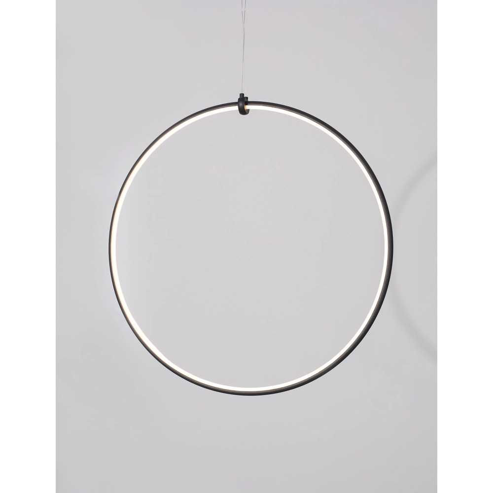 Hanglamp Ring zwart Ø 68cm Lyora 5212017429315