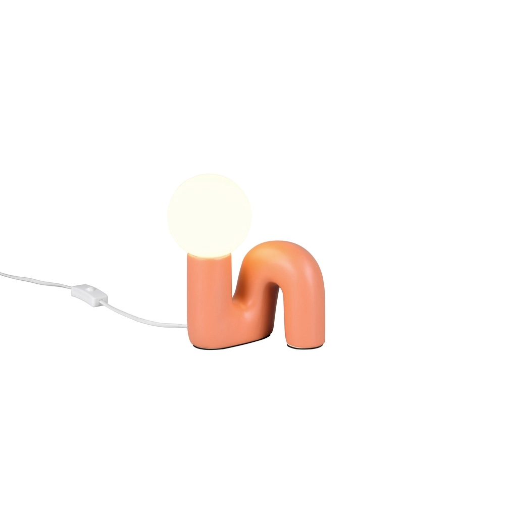 Tafellampje Quinn abrikoos Trio 4017807682267