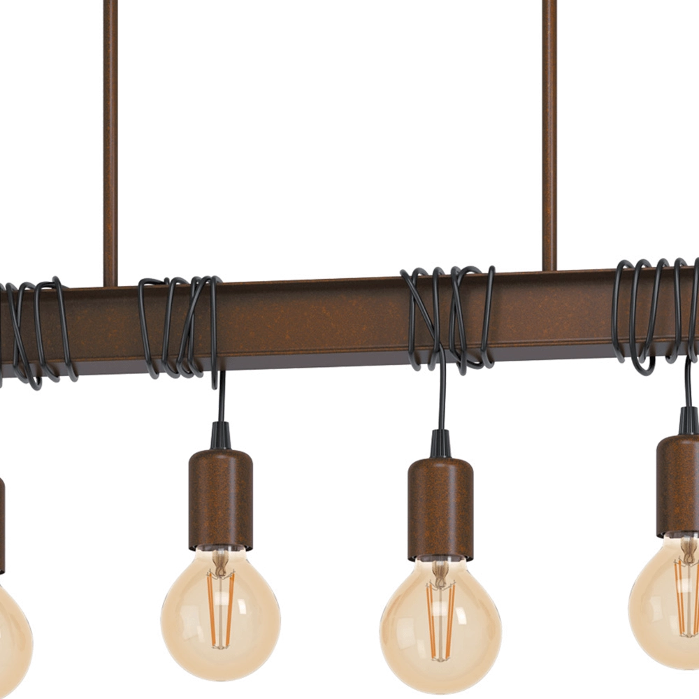 Roestbruine hanglamp Townshend 4 Eglo 9002759435233