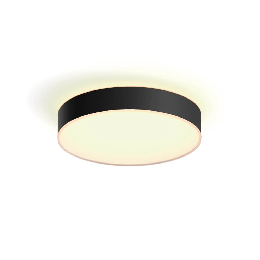 Plafondlamp Hue Enrave M - White Ambiance Ø 38,1cm zwart Philips 8718696176443