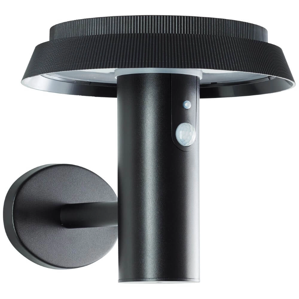 Zwarte wandlamp Alvero met sensor Brilliant 4004353437823