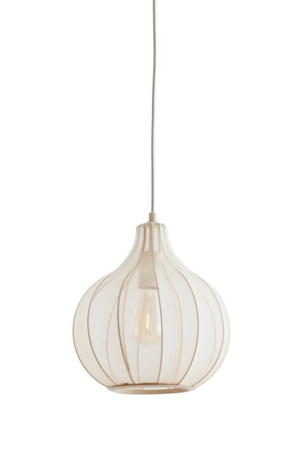 Crème hanglamp Elati Ø 29cm japandi