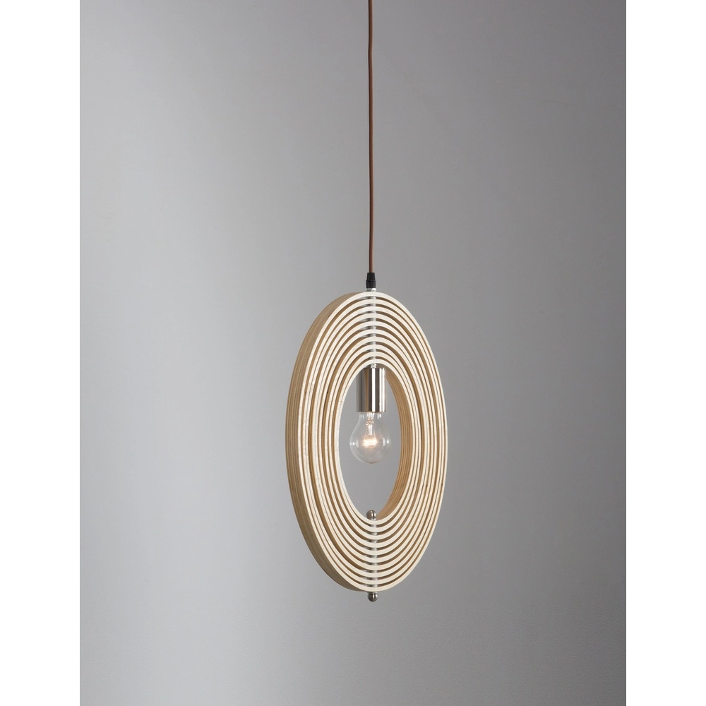 Moderne hanglamp Asco hout Ø 43cm Lyora 5212017424945
