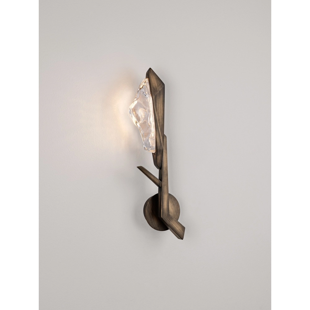 Antieke wandlamp Greta antiek messing Lyora 5212063500358