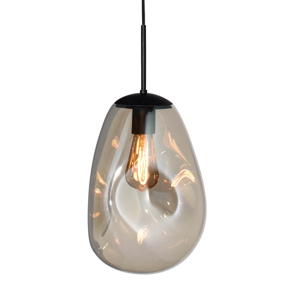 Hanglamp Lava 1x goud glas Ø 22,5cm Hanglamp Lava 1x goud glas Ø 22,5cm