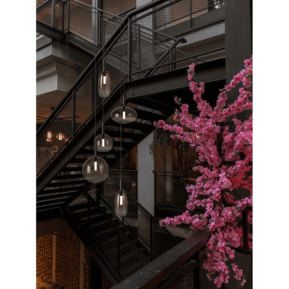 5L vide hanglamp Lido Ball met smoke-fading glas Masterlight 8718121335575