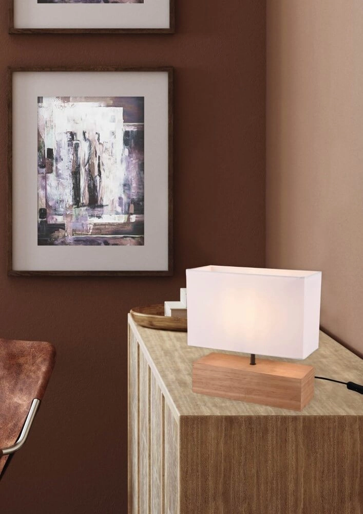 Landelijke schemerlamp Woody Trio 4017807470819