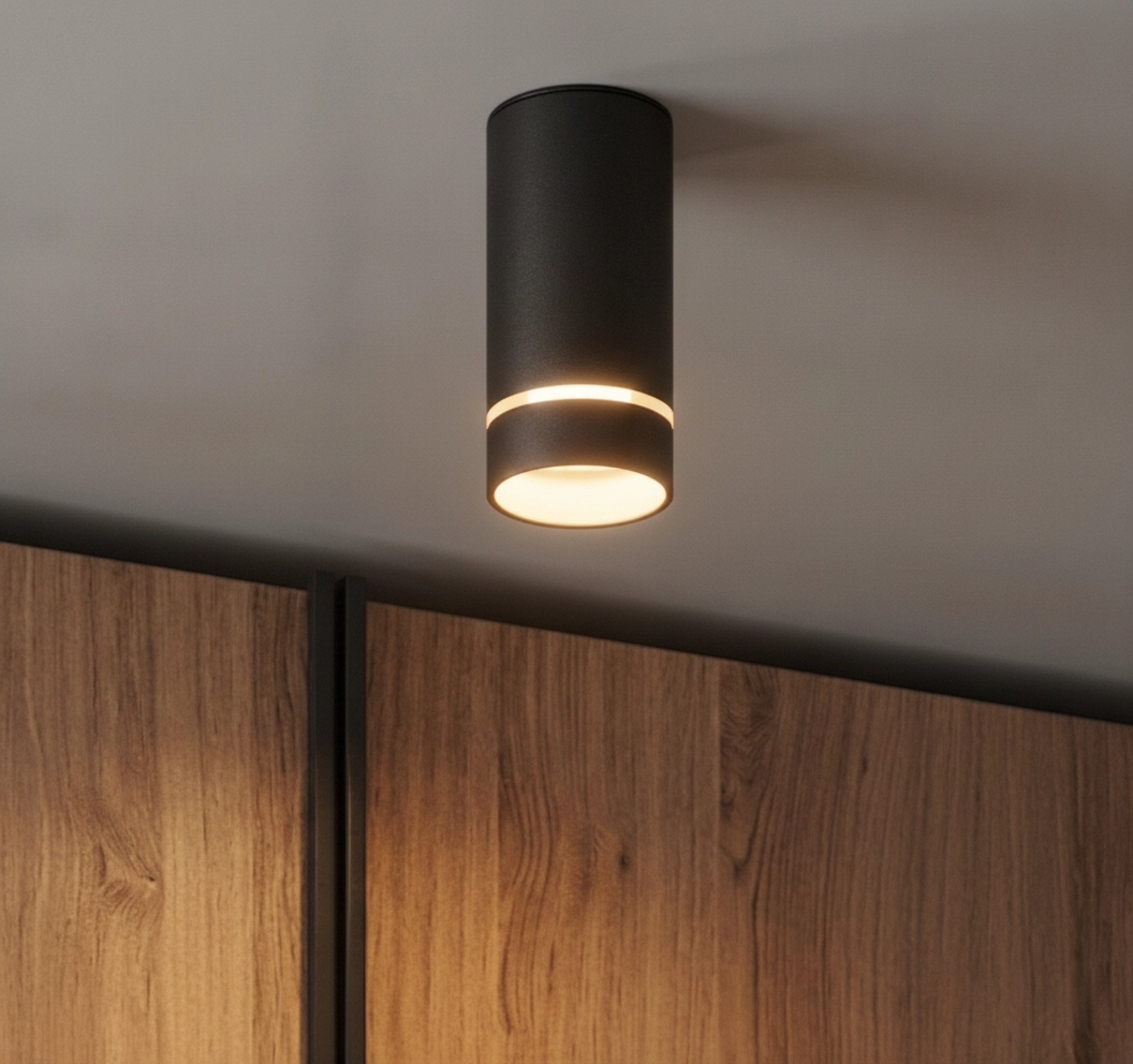 Design plafondspot Esca zwart