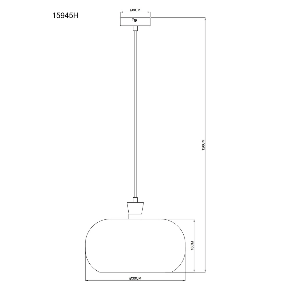 Enkele hanglamp Brokana gunmetal Globo 9007371575466