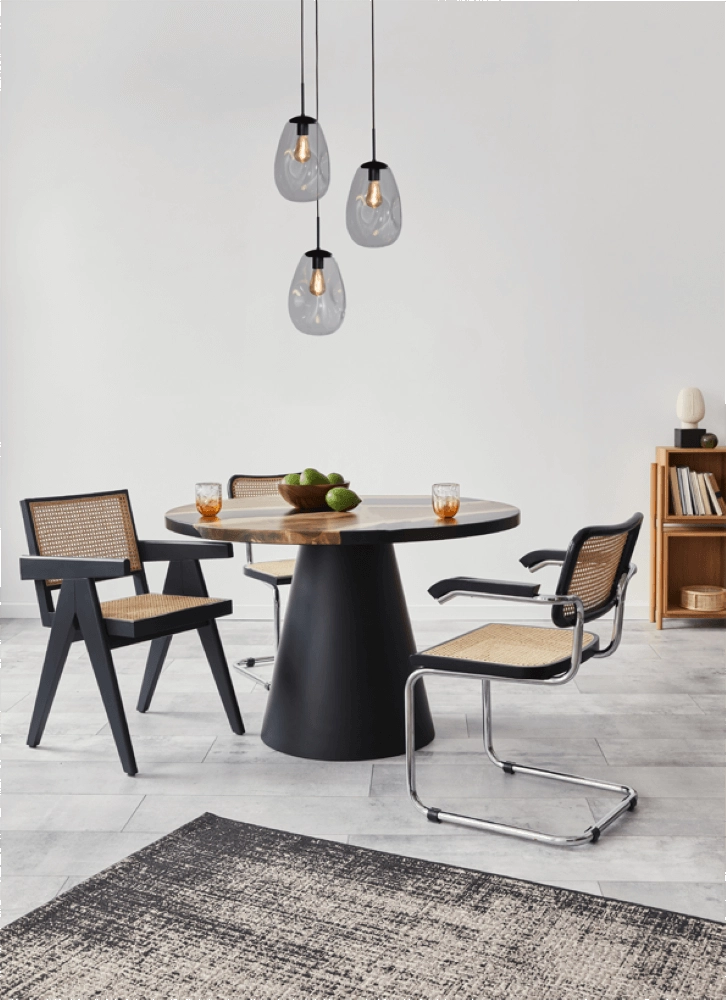 Pendel hanglamp Lava 3x helder glas Ø 22,5cm Masterlight 8718121286396