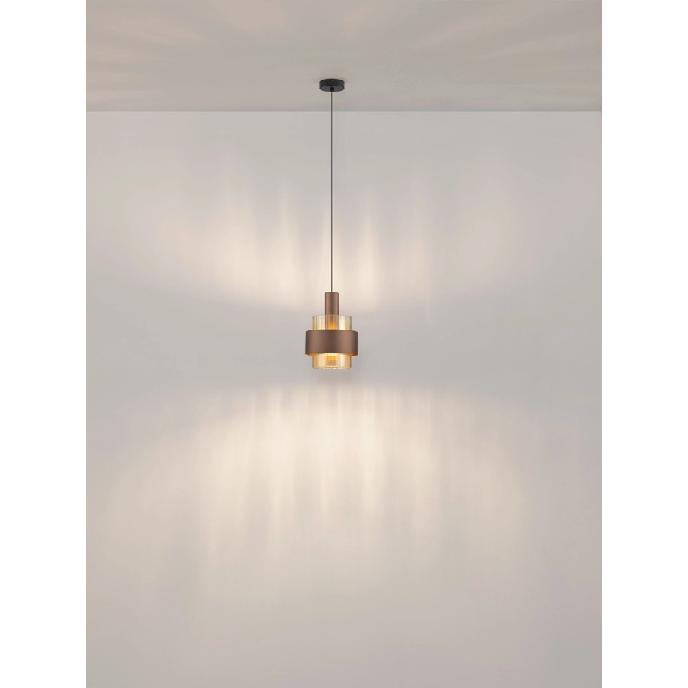 Moderne hanglamp Serena koffie bruin Ø 18,5cm Lyora 5212063501133
