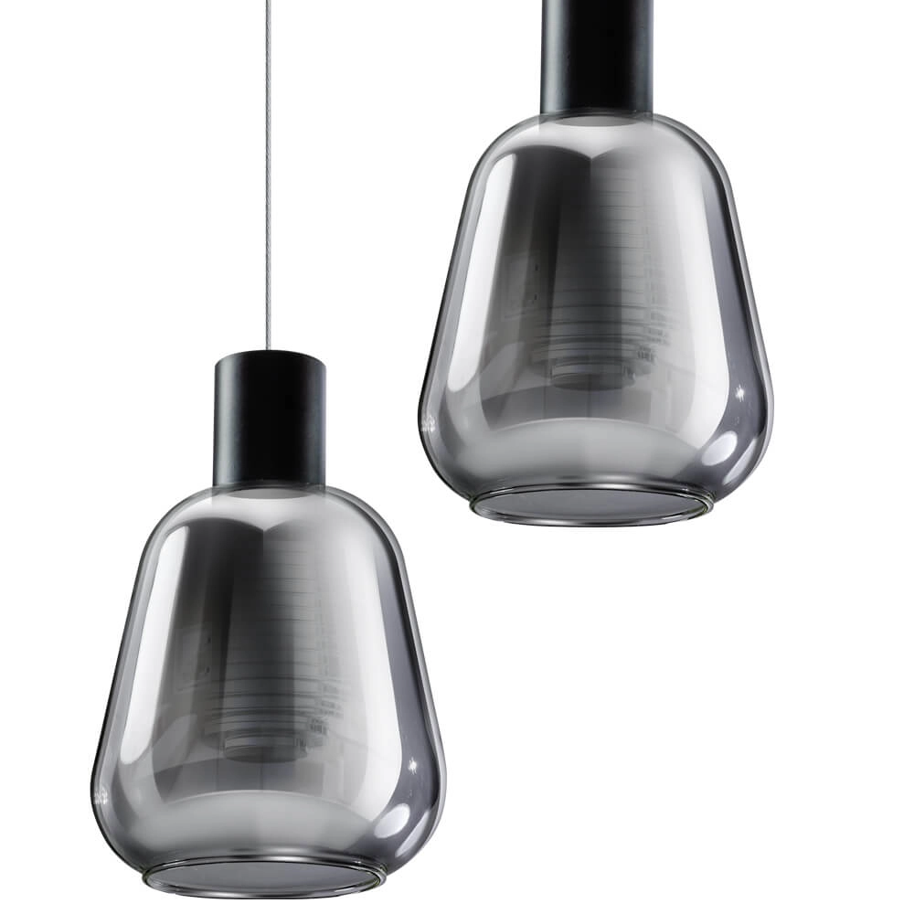 5-lichts vide hanglamp Gary glas ETH 8720195302216