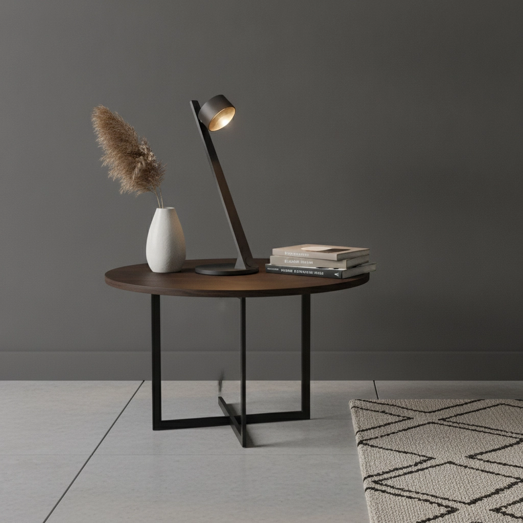 Moderne tafellamp Omega zwart