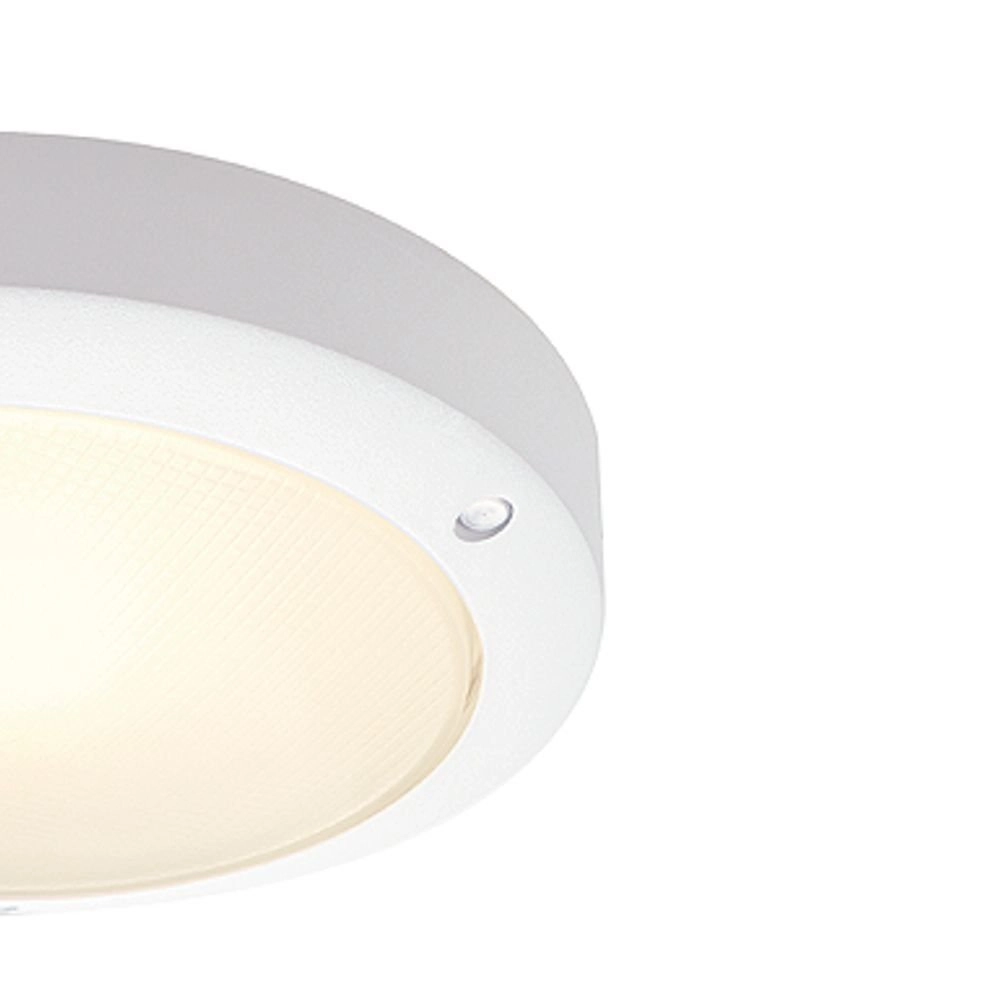 Ronde buitenlamp Bulan 27cm wit SLV 4024163102490
