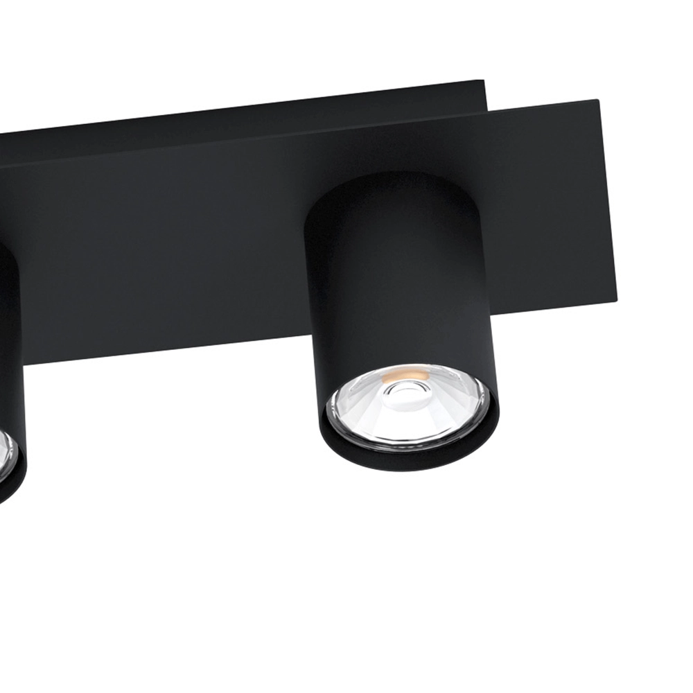 Opbouwspot Valcasotto zwart Eglo 9002759995157