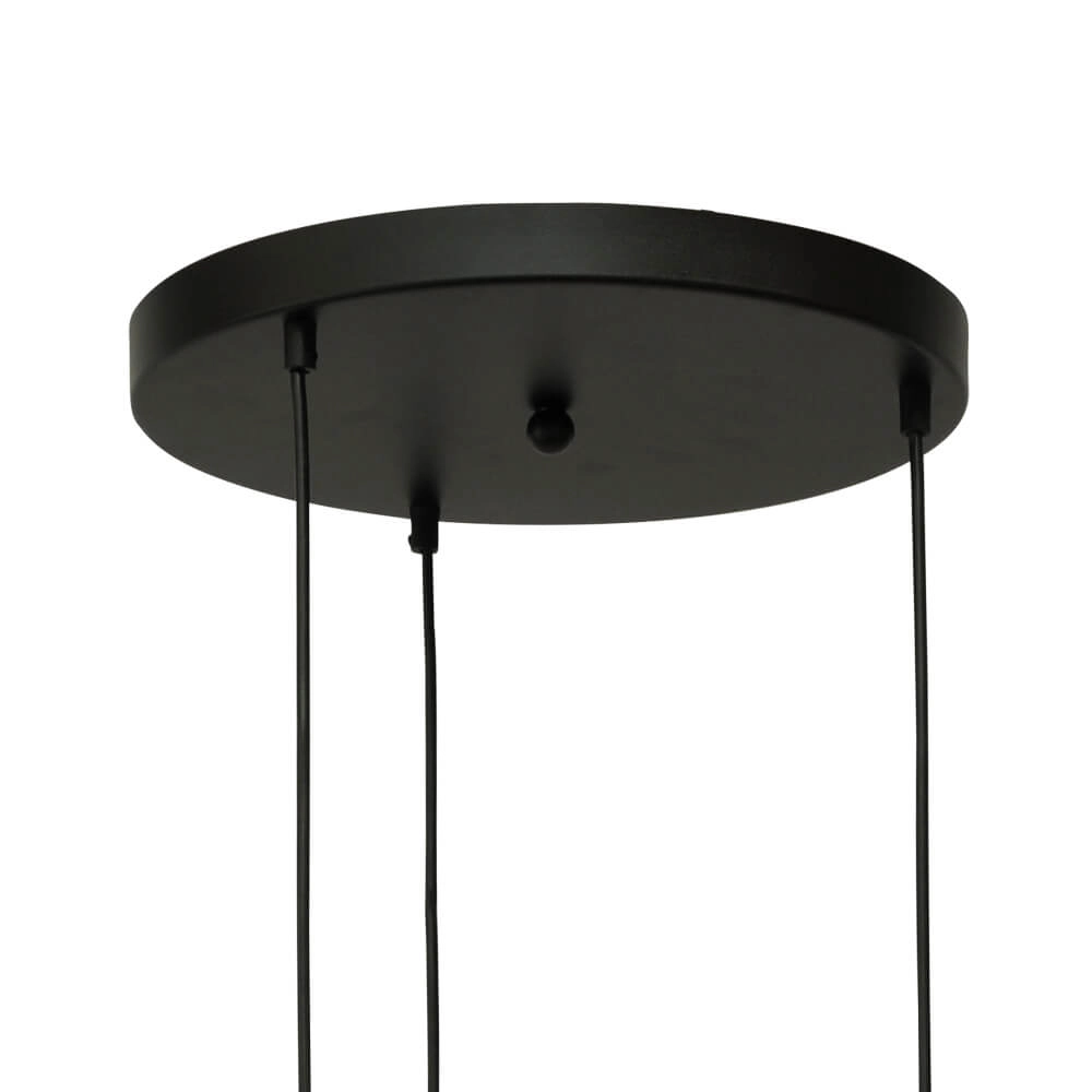 Pendel hanglamp Lava 3x smoke glas Ø 24cm Masterlight 8718121286488