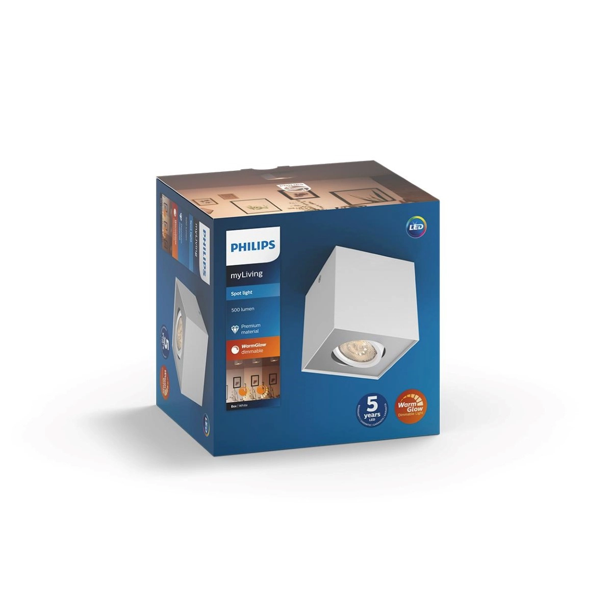 Spotlamp Box wit Philips 8718696164501