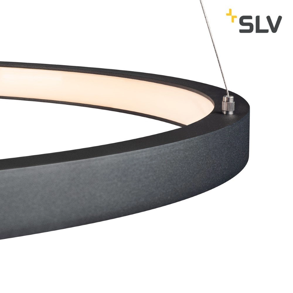 Led hanglamp One Ø 60cm dimbaar zwart SLV 4024163231039
