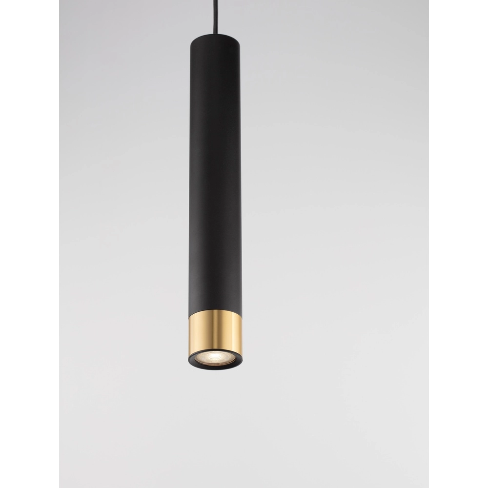 Design hanglamp Picto 40cm zwart met goud Lyora 5212017430380