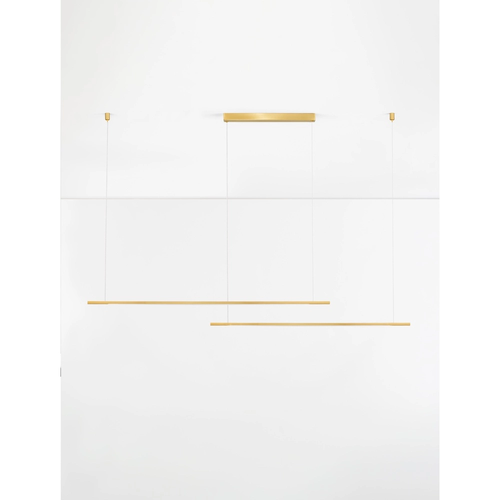 Strakke hanglamp Brillia goud 161cm Lyora 5212017473806
