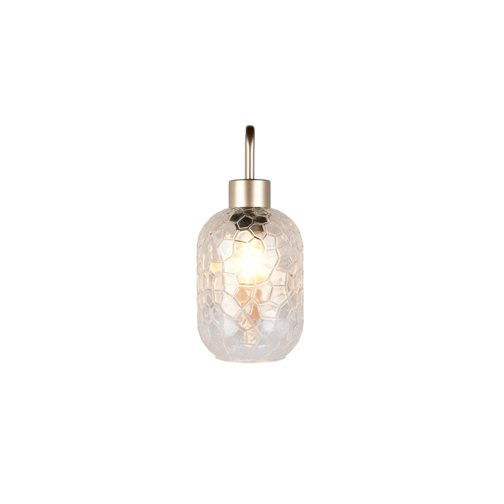 Wandlamp Emelie goud met smoke glas Trio 4017807702583