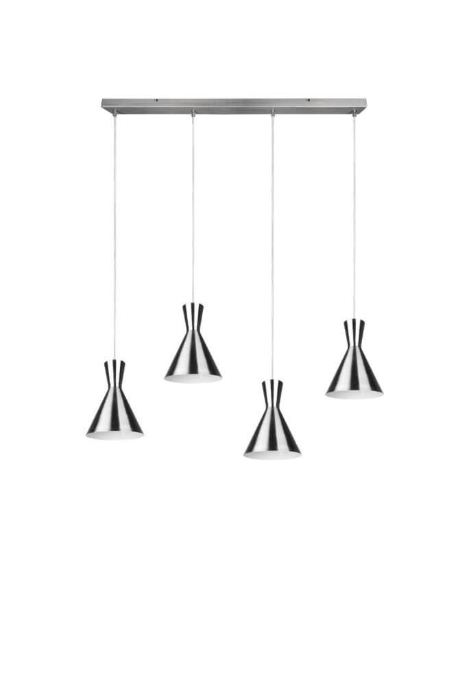 Hanglamp Enzo Beam 4-lichts RVS