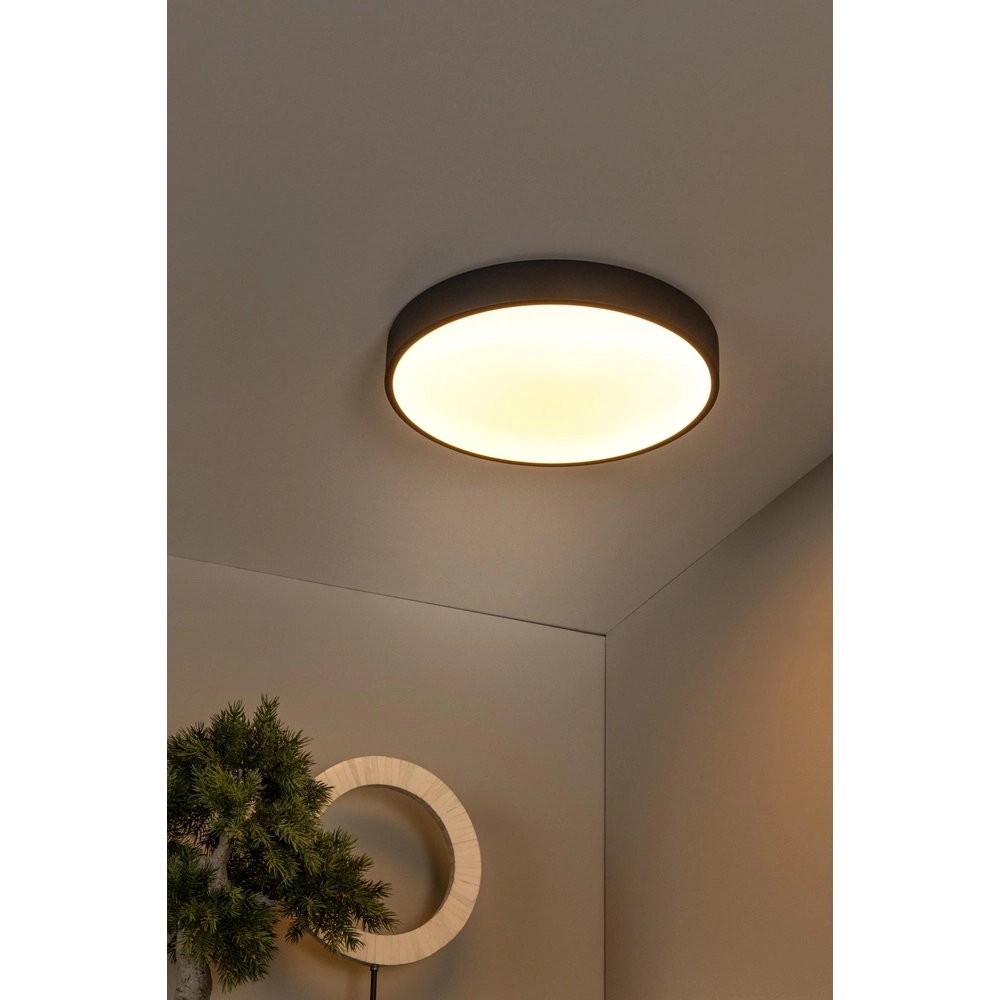 Plafonniere Unar Ø 39,5cm - 2700K - zwart Lucide 5411212791894