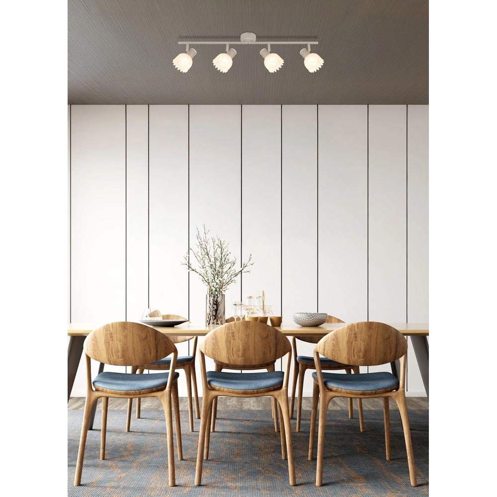 4-lichts plafondspot Planta zand bruin Globo 9007371575930