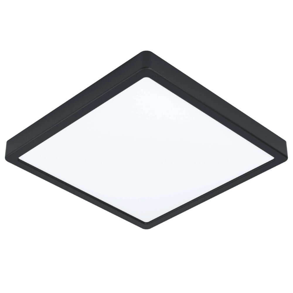 Zwarte plafonnière Fueva 5 28,5 bij 28,5cm