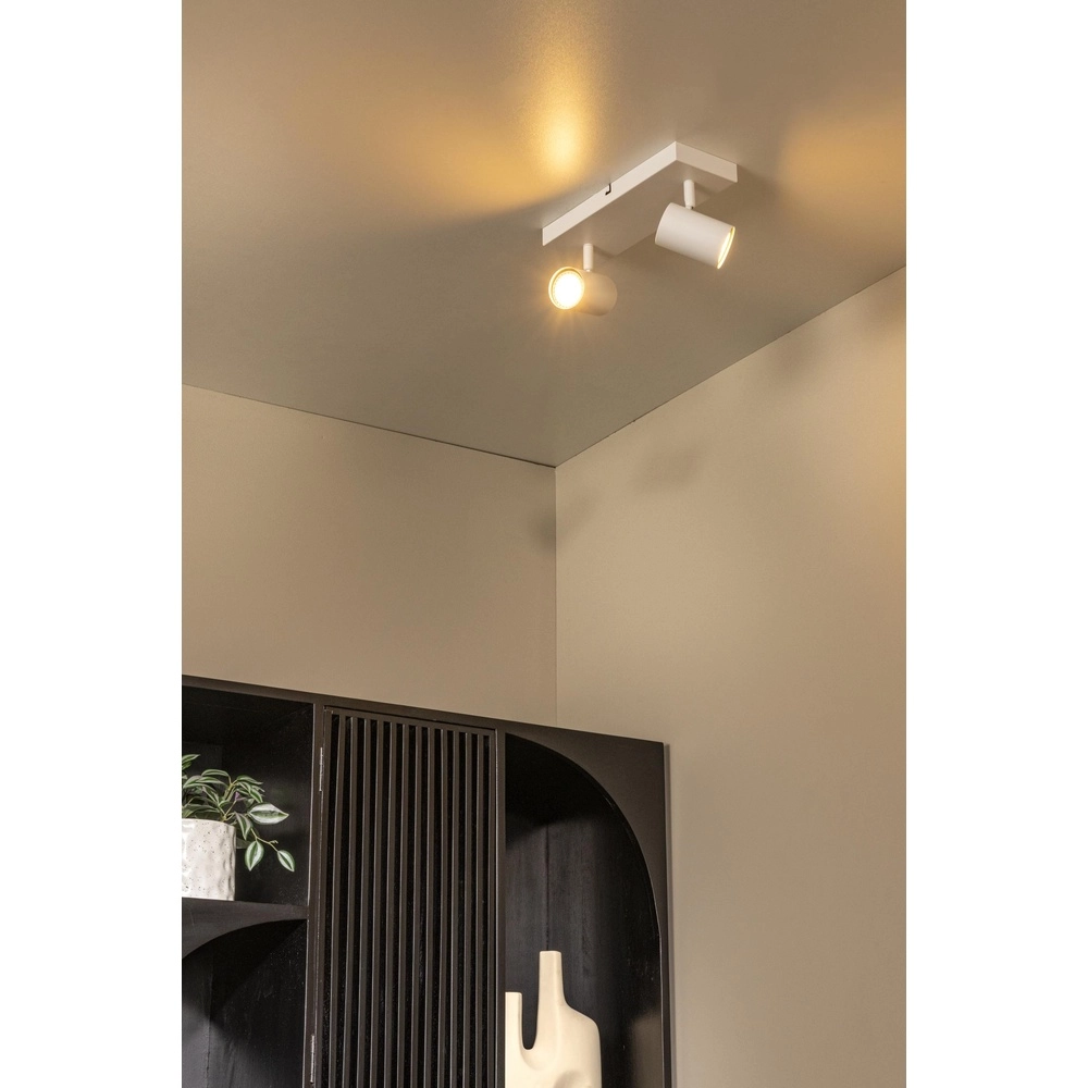 Plafondlamp Amigo 2-lichts wit Lucide 5411212531155