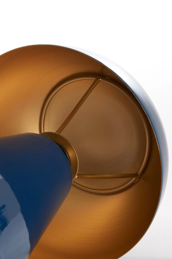 Design tafellamp Surrina blauw Ø 26cm Light & Living 8717807743536