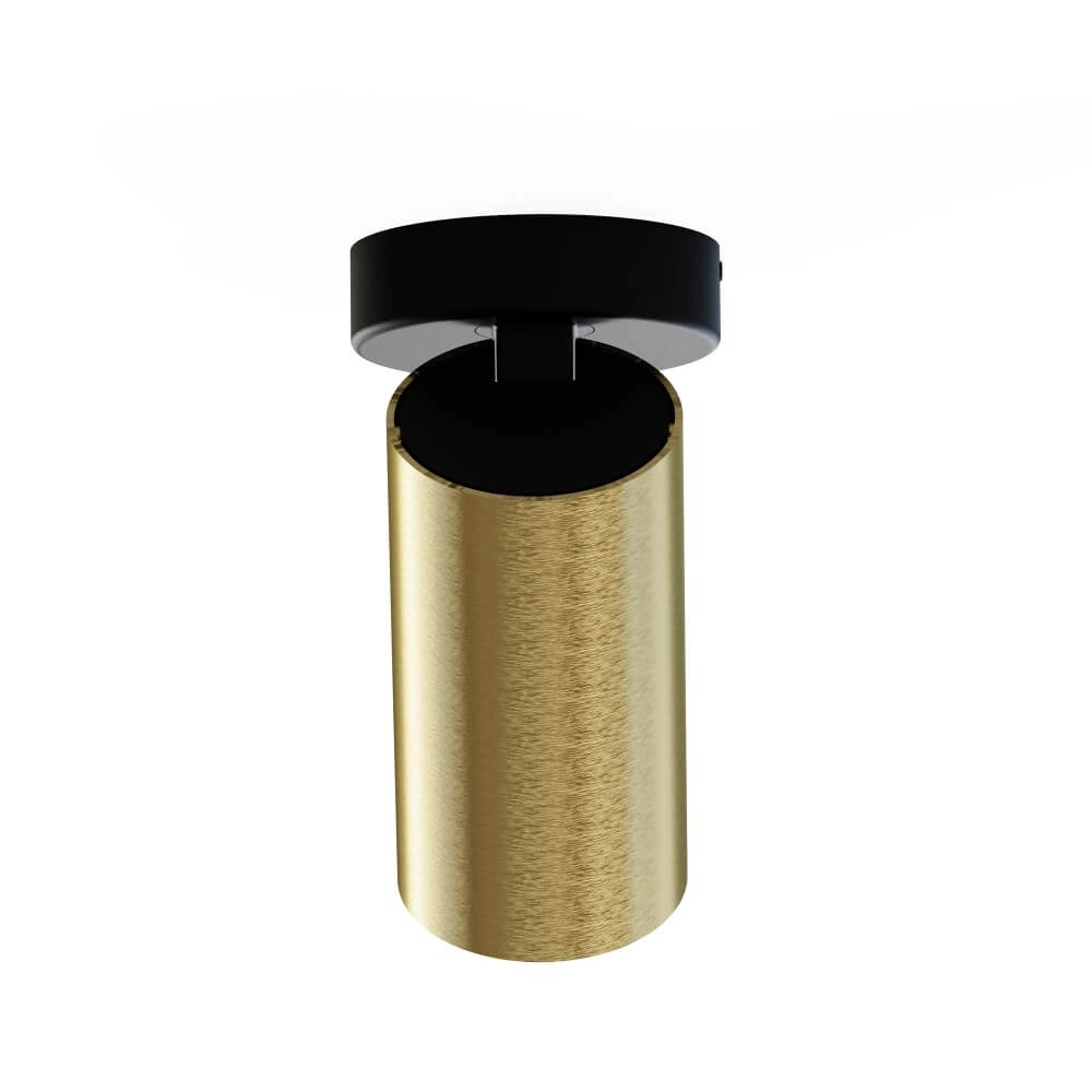 Opbouwspot Mono goud met zwart Lyora 5903139777896