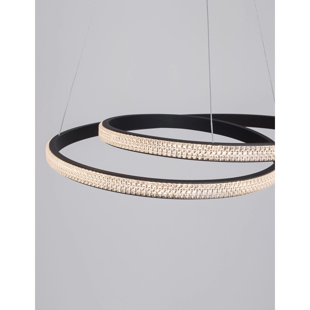 Design hanglamp Grania zwart Ø 55cm Lyora 5212017429285