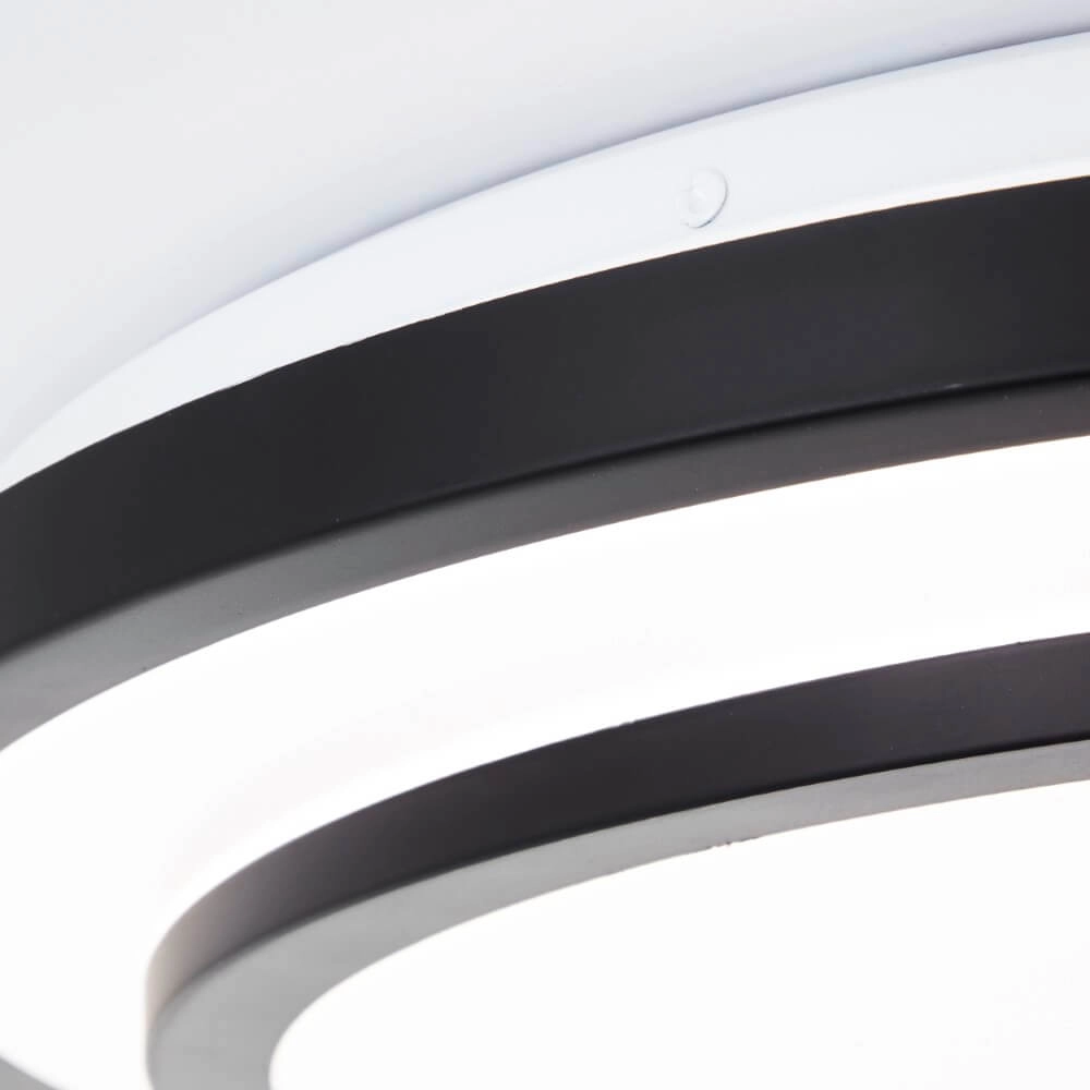 Zwarte plafondlamp Luciano Ø 49,5cm Brilliant 4004353426506