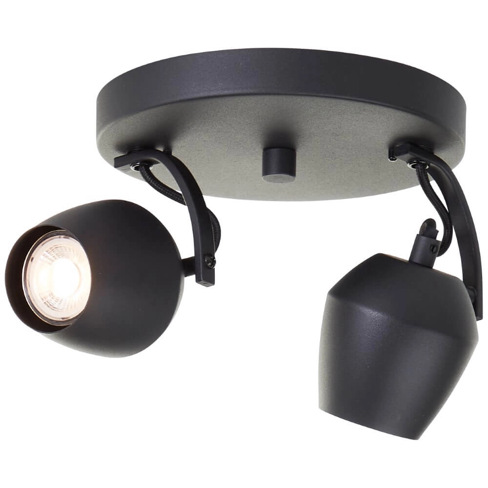 3-lichts opbouwspot Vertino zwart Brilliant 4004353441387