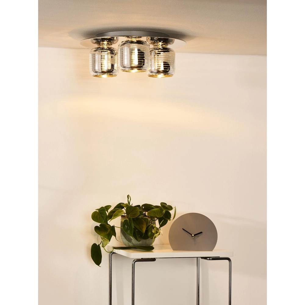 Plafondlamp Eryn chroom 3-lichts Lucide 5411212702289